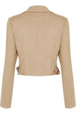 Beige Suede Beaded Jacket