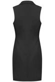 Black Longline Tailored Sleeveless Blazer