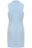 Blue Longline Tailored Sleeveless Blazer