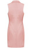 Pink Longline Tailored Sleeveless Blazer