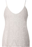 White Floral Lace Lined Tops