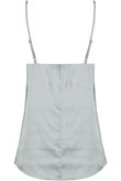 Grey Satin Lace Trim Cami Tops