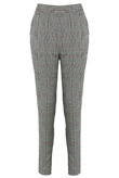 Black Glen Plaid Tailored Trouser