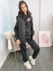 Black Rock Embellished Gilet Loungewear Set