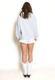 Grey XO Slogan Hoodie