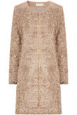 Beige Long Beige Mohair Coat