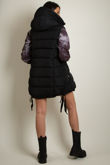 Hooded Puffer Gilet With Black Tabard