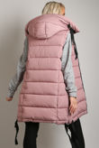 Hooded Puffer Gilet With Black Tabard