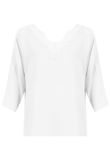 White Low Back Lace Trim Tops