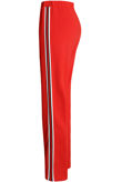 Red Side Ribbon Trim Trousers