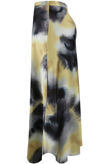 Yellow Watermark Splatter Bias Skirt