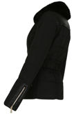 Black Fur Collar Short Trench Jacket