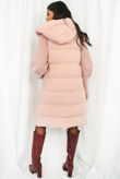 High Shine Sleeveless Long Puffer Jacket