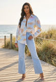 Beige Tie Dye Print Long Sleeve Shirt