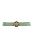 Wooden Buckle Natural Weave Belt 