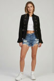 Black Faux Suede Jacket