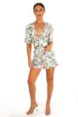 Floral Print Frill Skort In White