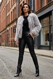 Shaggy Fur Cropped Jacket