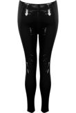 Black PU Vinyl Disco Leggings