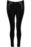 Black PU Vinyl Disco Leggings