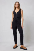 Black Zip Up Jumpsuit