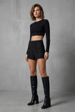 Black Lace Lock Shorts