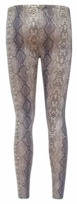 Snakeskin Leggings With Gold Foil Effect