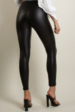 PU Black Biker Leggings
