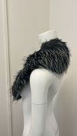 Black Grey Colour Faux Fur Collars