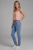 Pink Front Cut Out Crop Tops