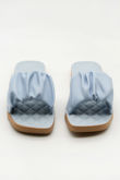 Blue Ruched Sliders