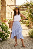 Ruffle Crossover Skirt 