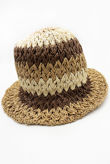 Brown Crochet Look Bucket Hat