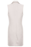 Cream Sleeveless Gilet Coat