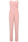 Pink Cross Over Bandeau Jumpsuit