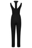 Black Cut Out Shoulder Jumpsuit