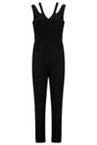 Black Cut Out Shoulder Jumpsuit