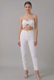 White Front Bow Trimming Bralet