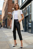 Cream Tailored Side Pocketed Waistcoat