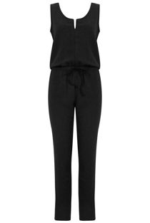 Black Zip Up Jumpsuit