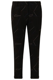 Black Web Print Tailored Trouser