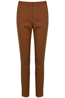Camel Tailored Straight Pants