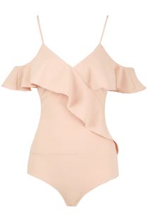 Rose Cross Over Frilled Bodysuit