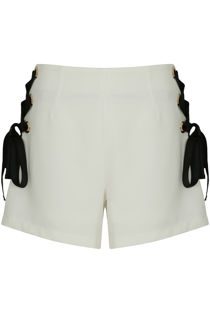 White Lace Trim Short