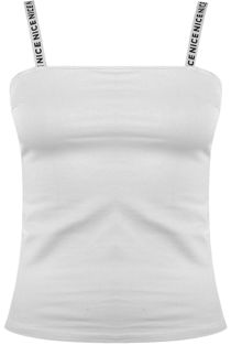 White Printed Straps Cami