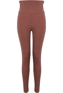 Taupe High Waist Tailored Trousers