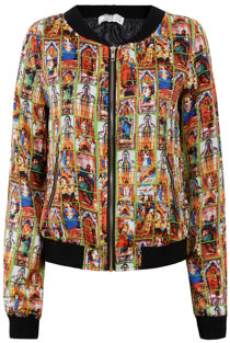 Divinity Print  Bomber Jacket