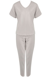 Grey Sleeve Boxy Loungewear set