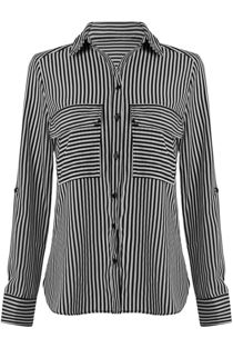 Vertical Striped Pocket Shirt