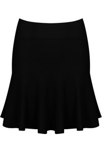 Black Knitted Mini Skirts